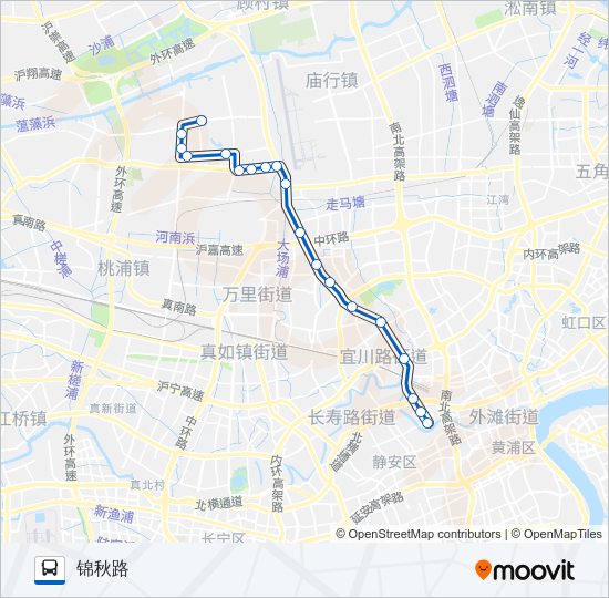 公交185路的线路图