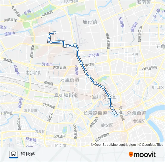 185路 Bus Line Map