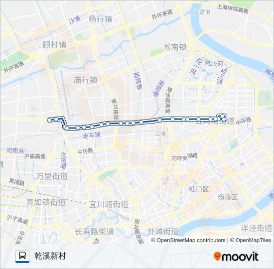 公交187路的线路图