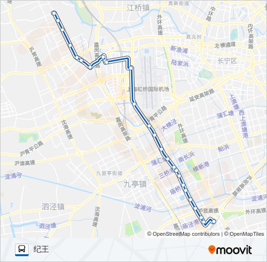 公交189路的线路图