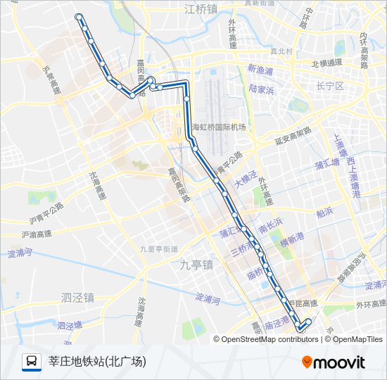 公交189路的线路图