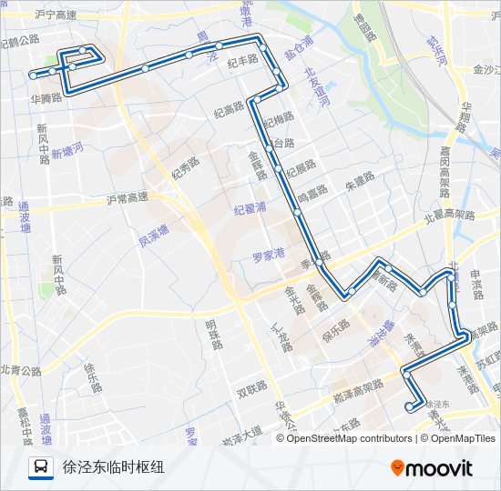 公交197路的线路图