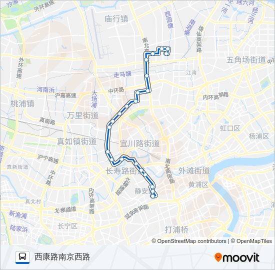 公交206路的线路图