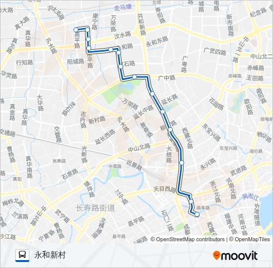 公交210路的线路图