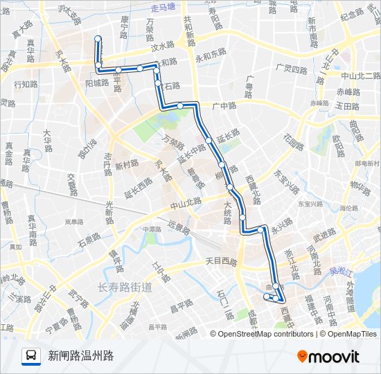 公交210路的线路图