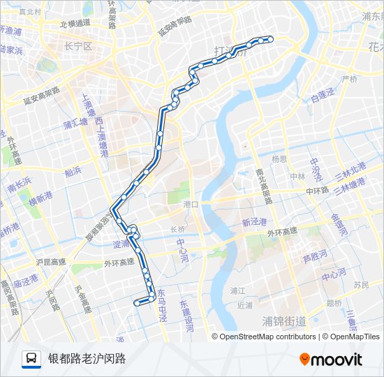 公交218路的线路图