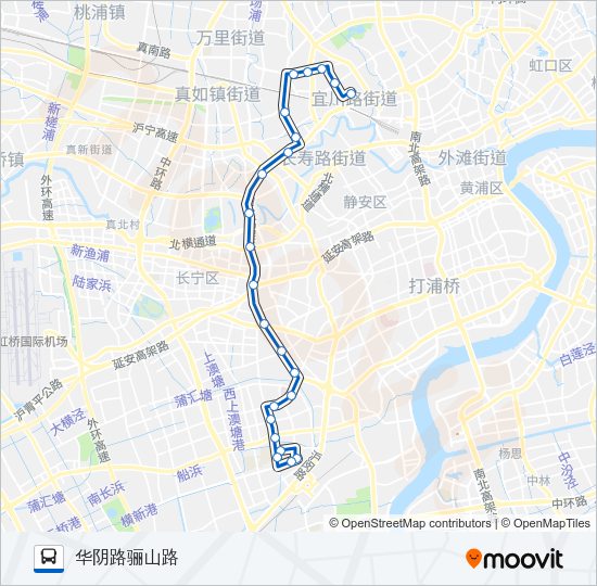 公交224路的线路图