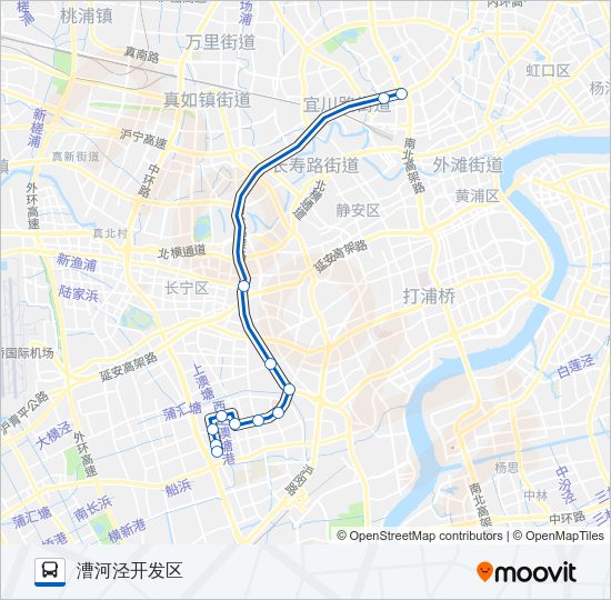 公交252路的线路图