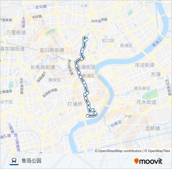 公交318路的线路图
