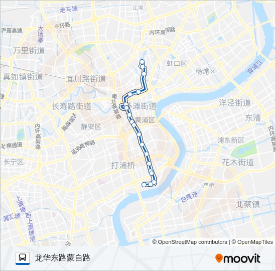 公交318路的线路图