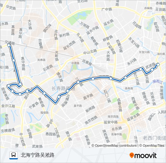 公交319路的线路图