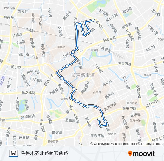 公交321路的线路图
