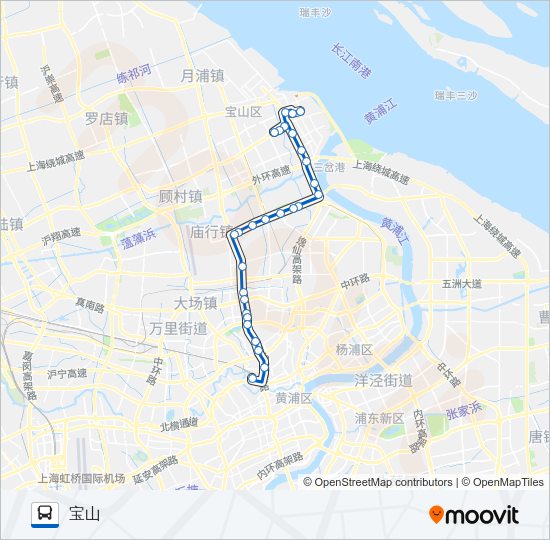 公交322路的线路图