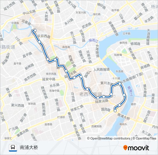 公交324路的线路图