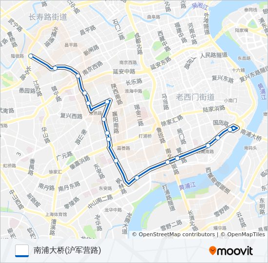 公交327路的线路图