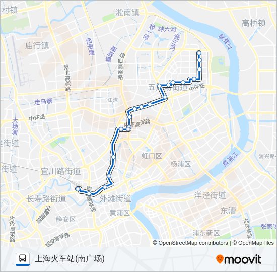 公交329路的线路图