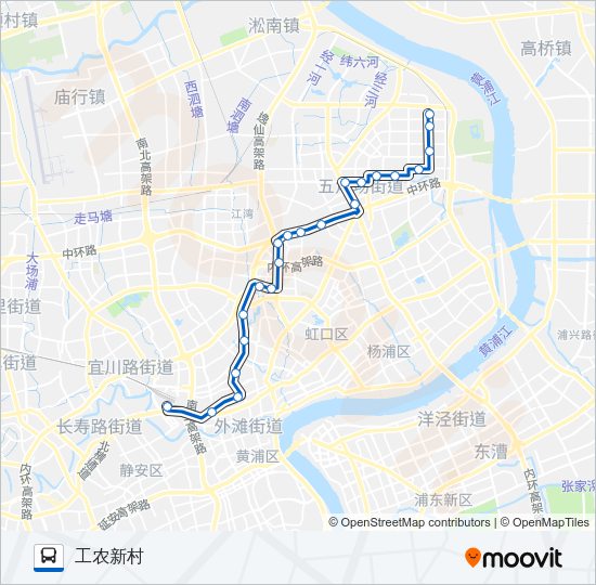 公交329路的线路图