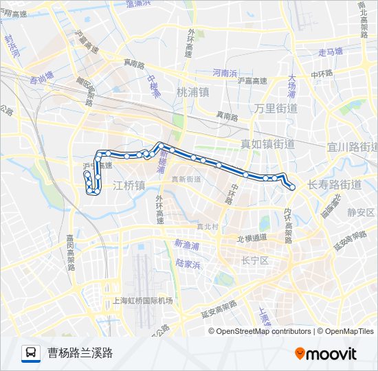 340路 Bus Line Map