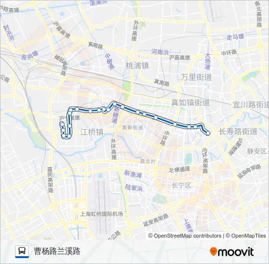 340路 Bus Line Map