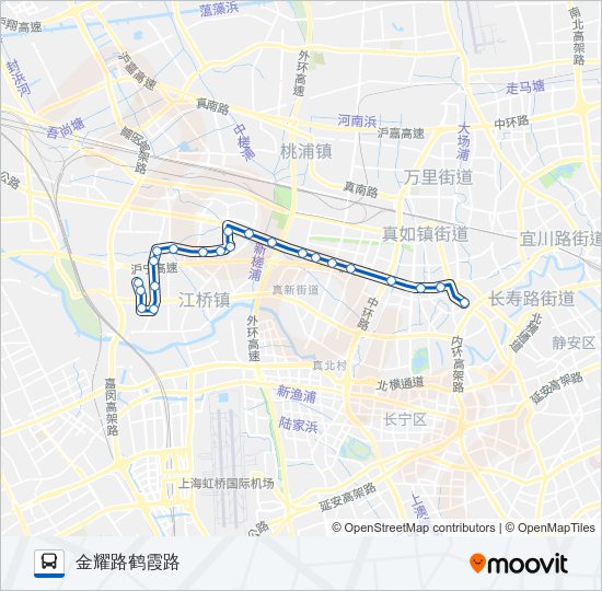 公交340路的线路图