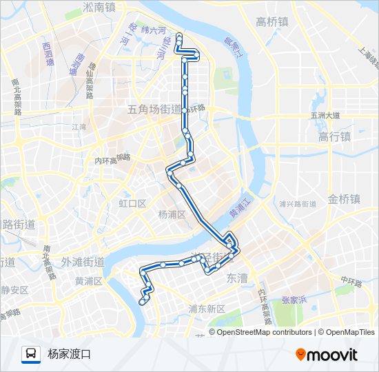 公交522路的线路图