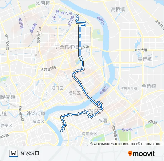 522路 Bus Line Map