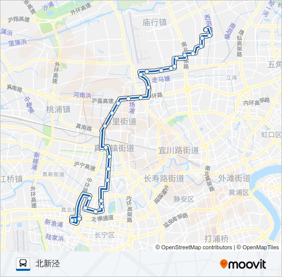 公交551路的线路图