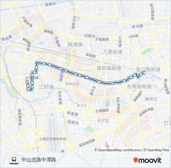 公交561路的线路图