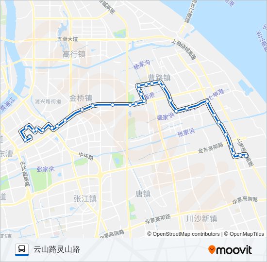 公交630路的线路图