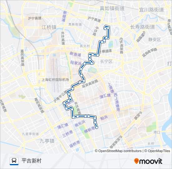 公交739路的线路图