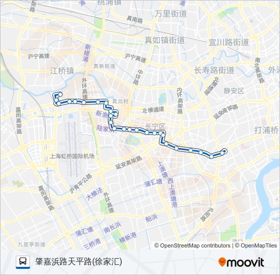 公交836路的线路图