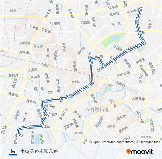 公交858路的线路图