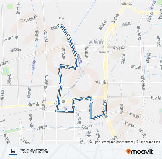 公交887路的线路图