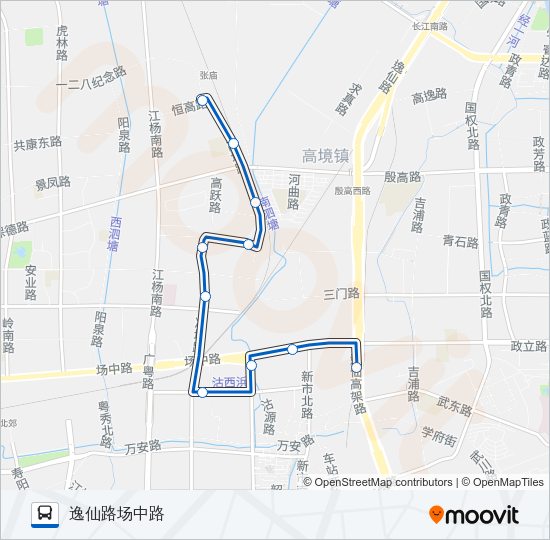公交887路的线路图