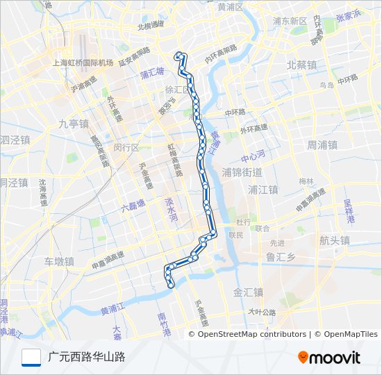 公交958路的线路图