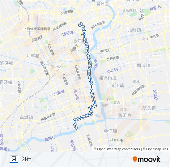 公交958路的线路图