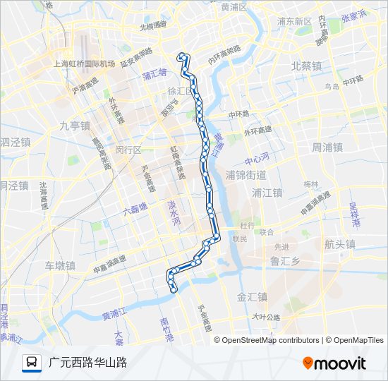 公交958路的线路图