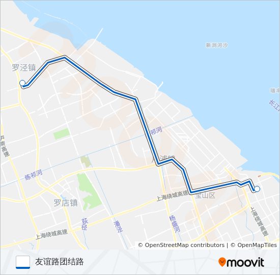 公交罗泾班路的线路图