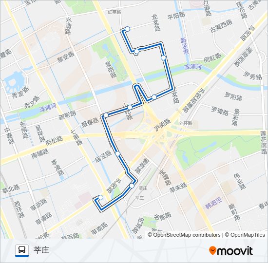 闵行1路 bus Line Map