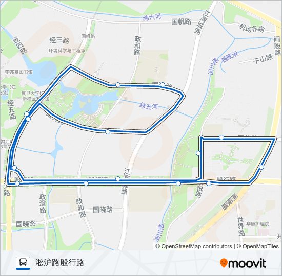 公交1201路的线路图