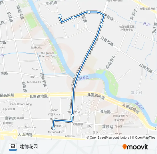 1205路 Bus Line Map