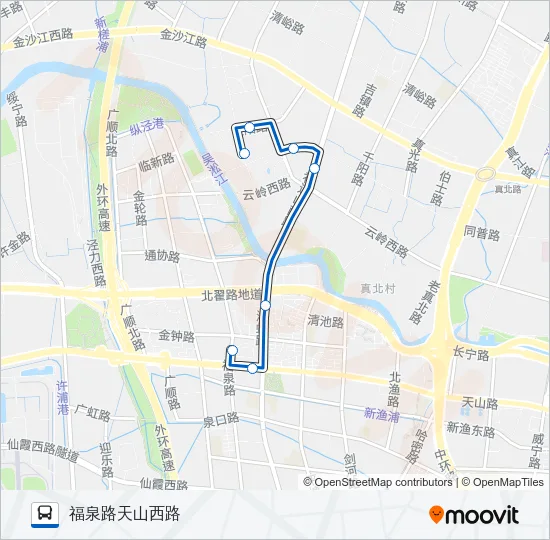 1205路 Bus Line Map