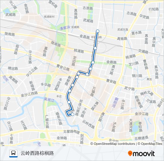 公交1206路的线路图