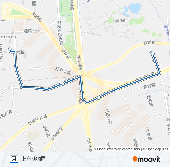 公交1207路的线路图