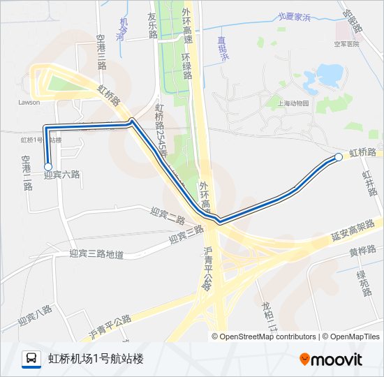公交1207路的线路图