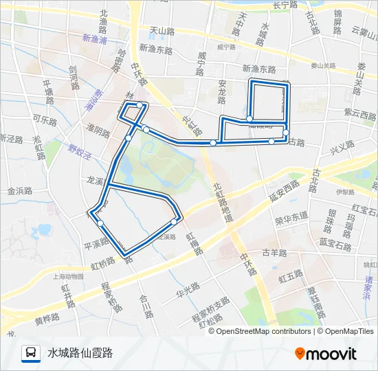 1217路 Bus Line Map