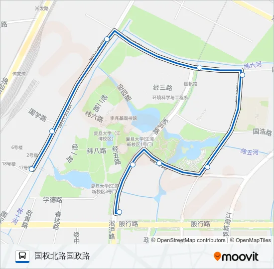 1218路 Bus Line Map