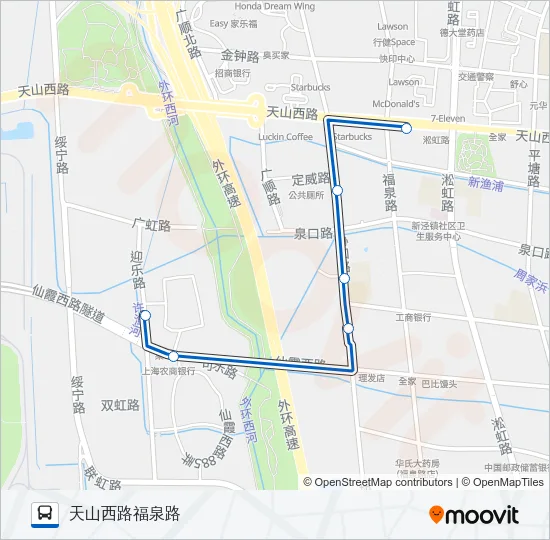 1221路 Bus Line Map