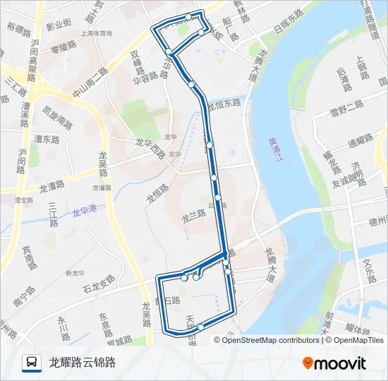 1222路 Bus Line Map