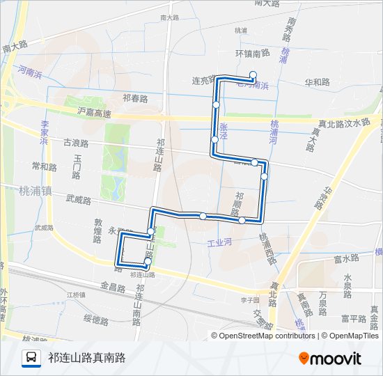 公交1223路的线路图